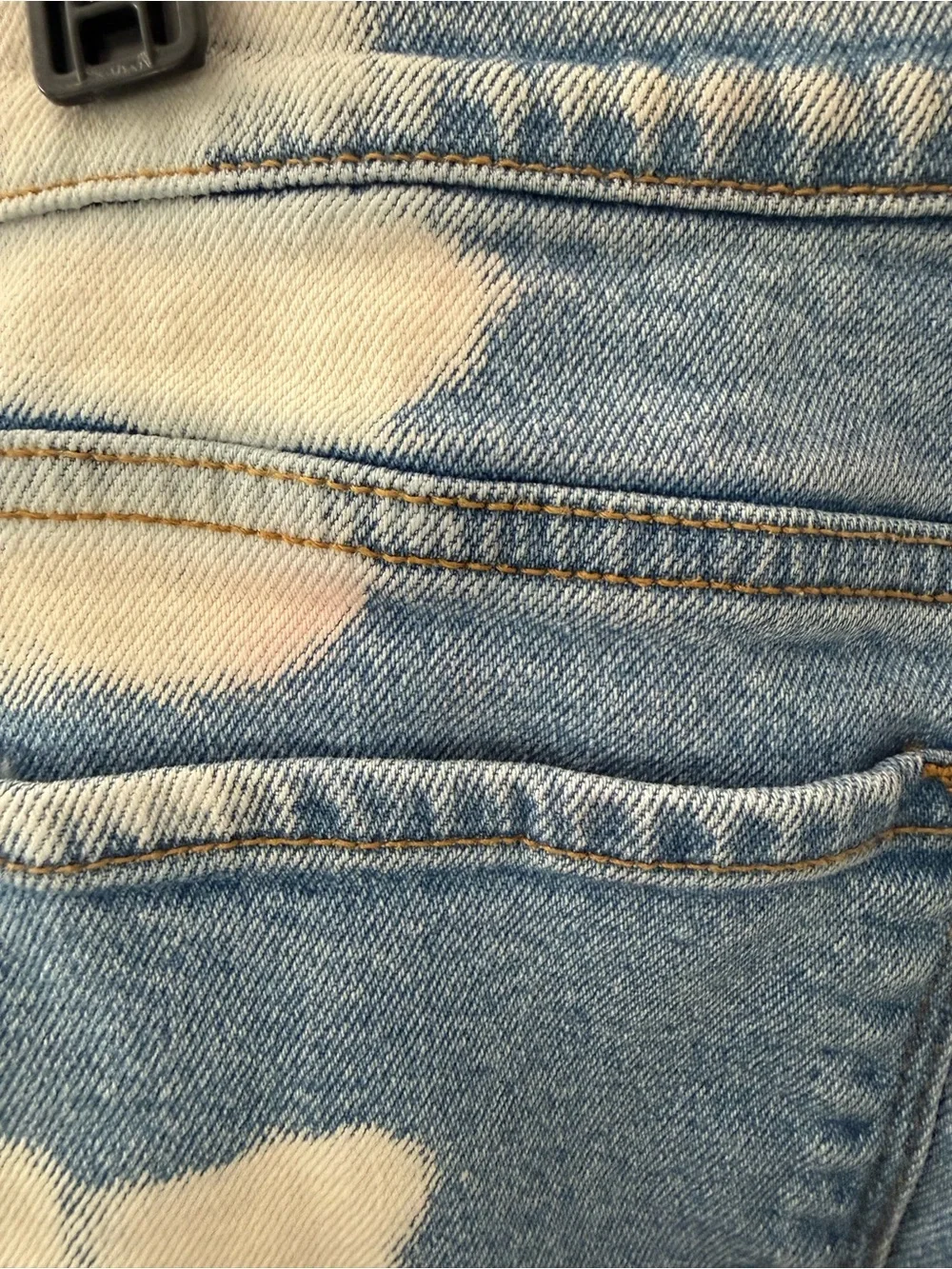 CELLO Abstract Bleach Splatter Cloud Wash Straight Leg Jeans Women’s Size 13